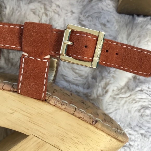 Sam Edelman ginger spice Mae wood platform sandals - Picture 2 of 5